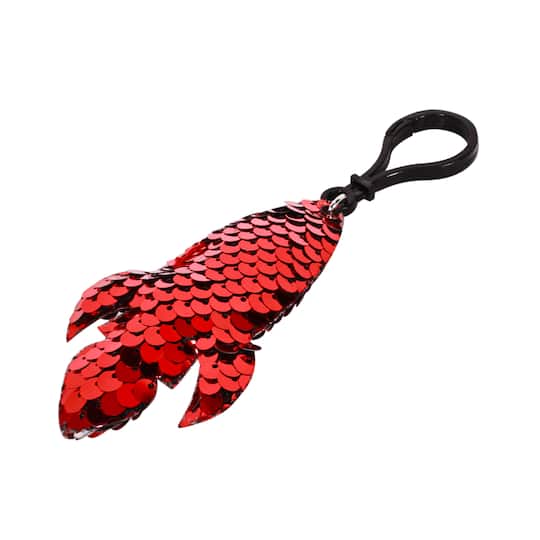 Sequin Rocket Keychain by Creatology&#x2122;